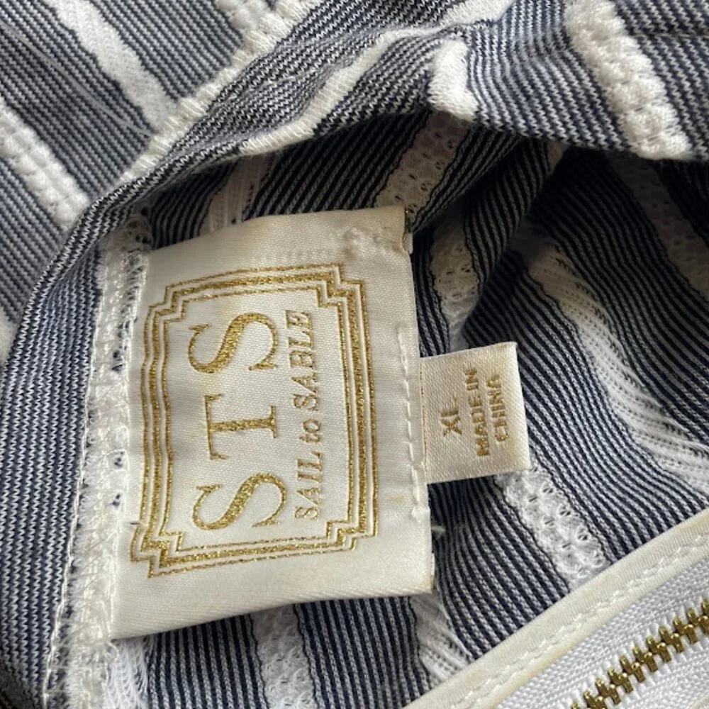 Sail to Sable | Navy & White Striped Shift Dress | Size XL | Used